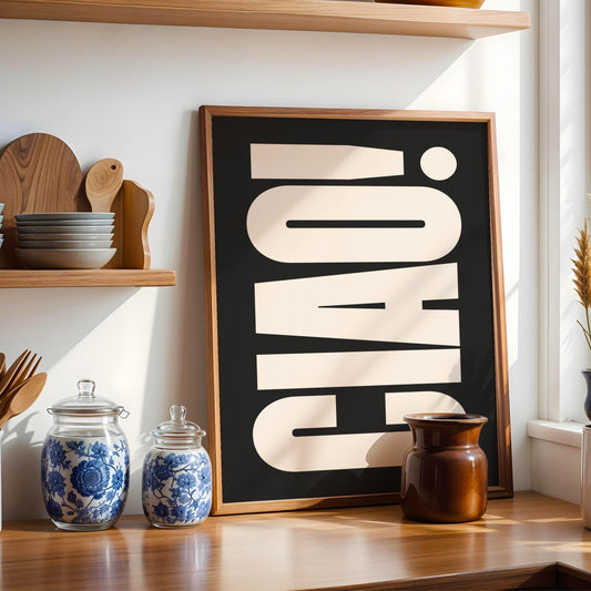 Ciao! - Italian Typography Print