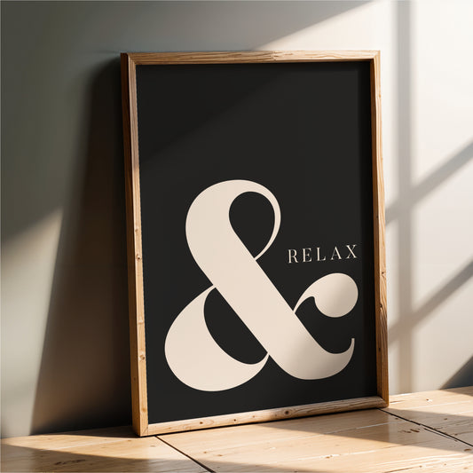 & Relax - Bathroom Wall Art