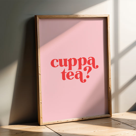 Cuppa Tea - Kitchen Wall Art Print