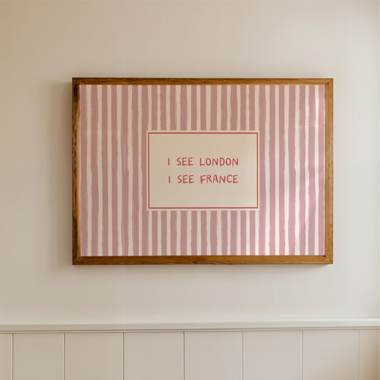 I See London I See France - Bathroom Wall Art