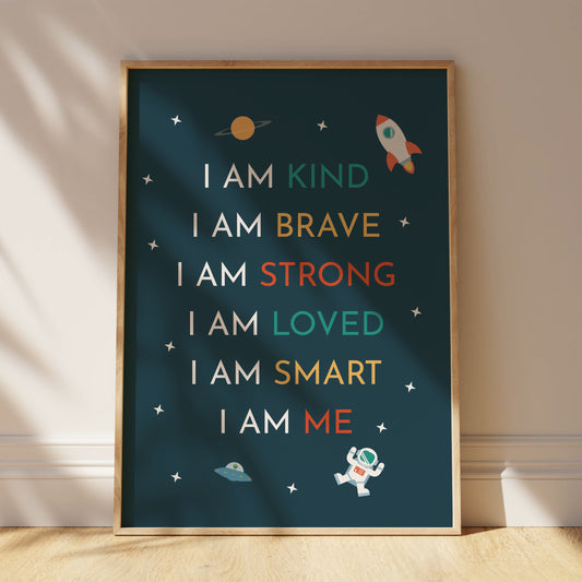 I Am Me - Kids Space Wall Art