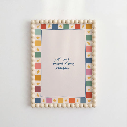 Just One More Story Print - Kids Bedroom Wall Art