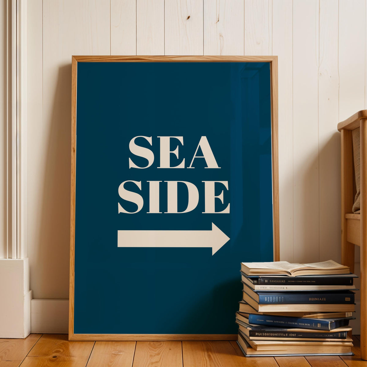 Seaside with Right Arrow - Typography Print