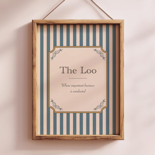 The Loo Print - Country House Wall Art | British Home Decor