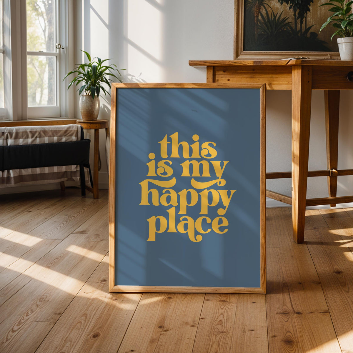 This is my Happy Place - Typography Wall Art