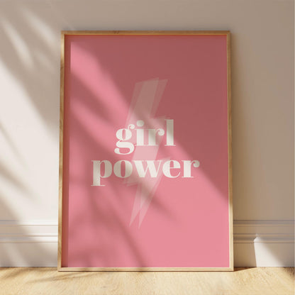 Girl Power Nursery Print | Inspirational Quote Poster