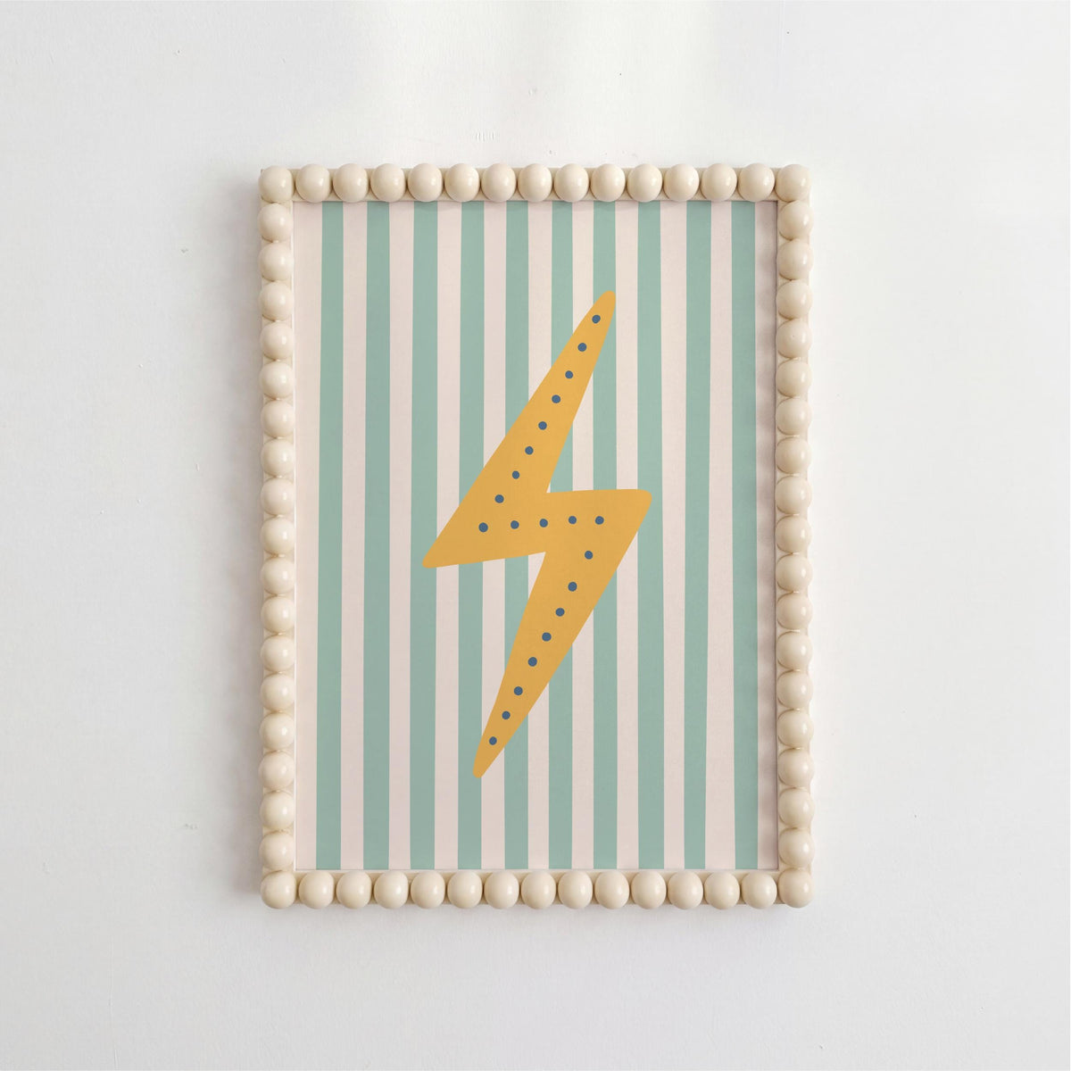 Lightning Bolt Print - Kids Bedroom Wall Art