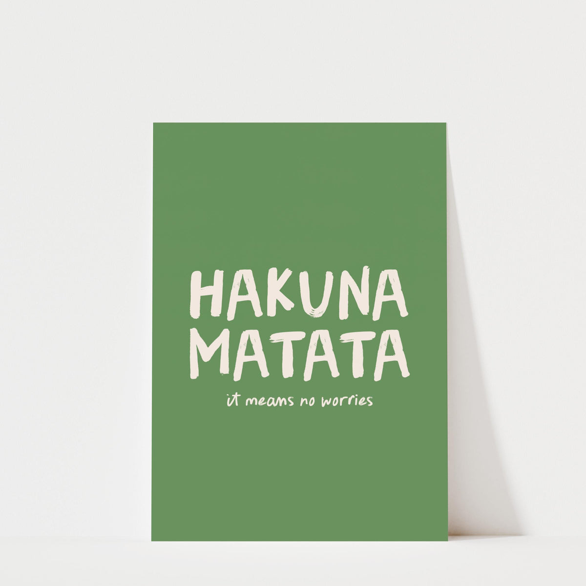 Hakuna Matata Print – Colorful Kids Room Wall Art