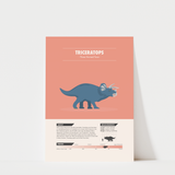 Triceratops Dinosaur Print