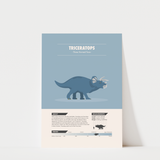 Triceratops Dinosaur Print