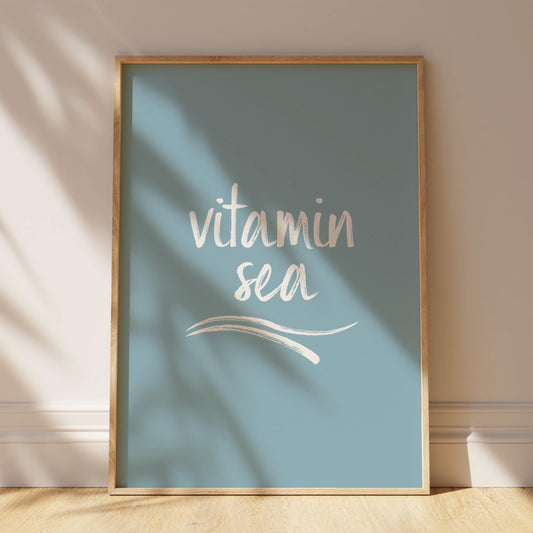 Vitamin Sea - Typography Print