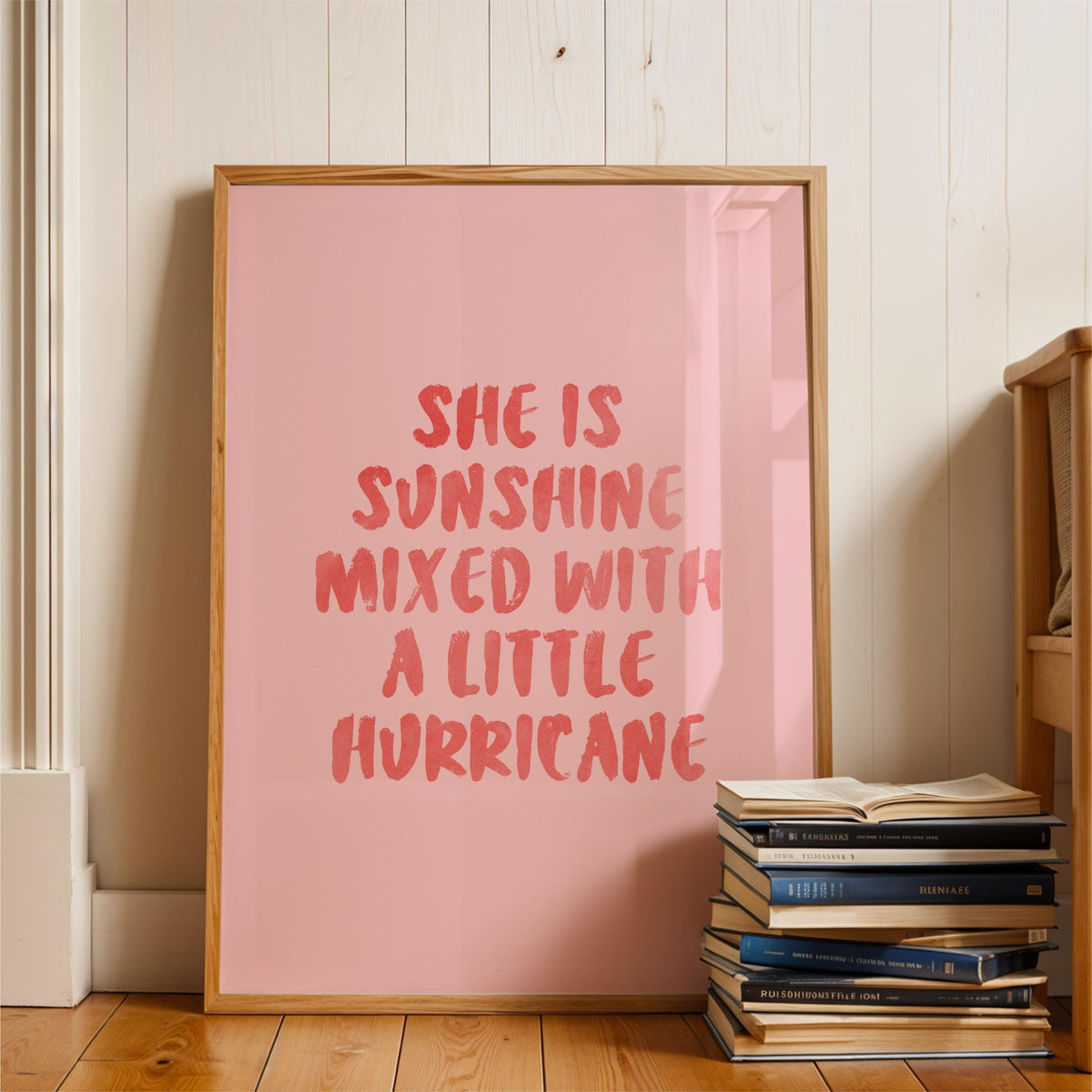 Sunshine Hurricane Watercolor Print – Girls Bedroom Wall Art