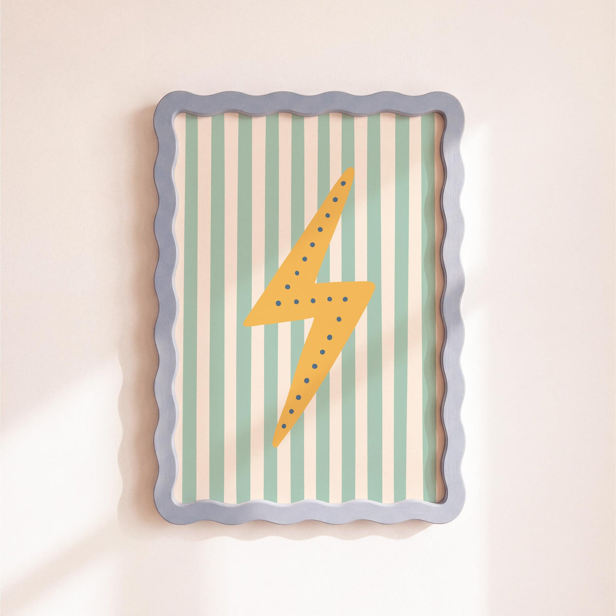 Lightning Bolt Print - Kids Bedroom Wall Art