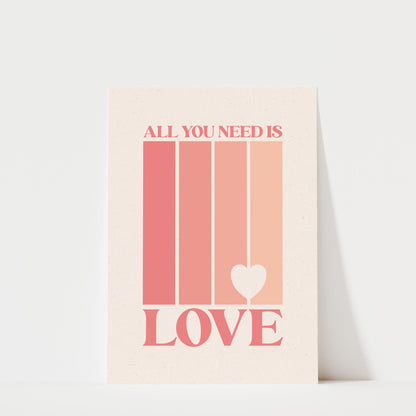 All You Need Is Love - Music Wall Art Print