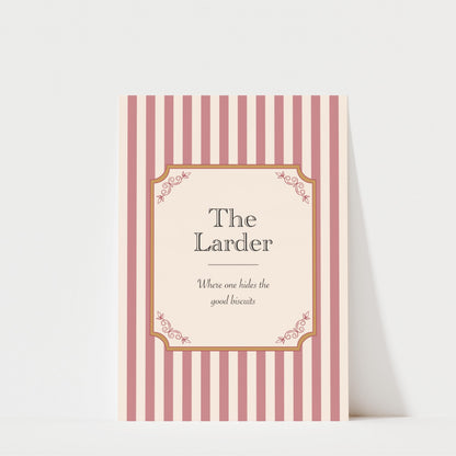 The Larder Print - Country House Wall Art | British Home Decor