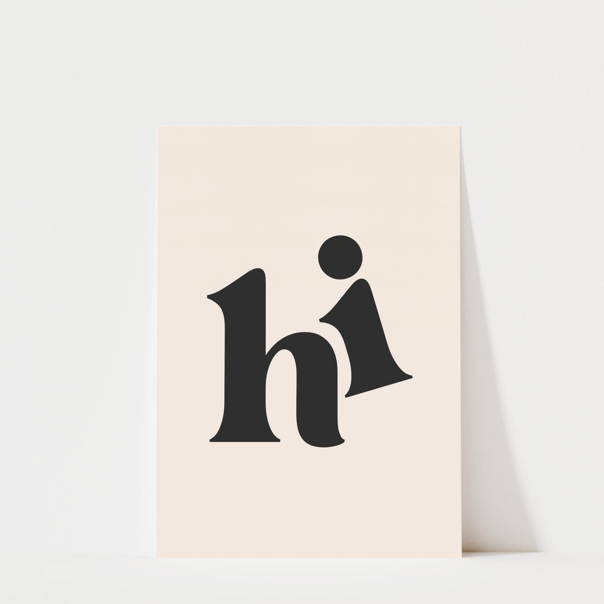 Hi - Typography Print