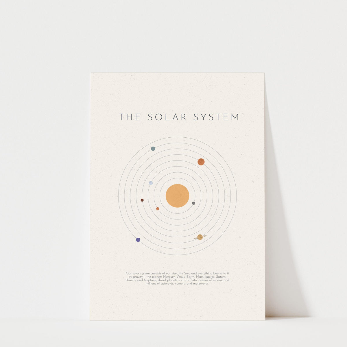 Retro Solar System Print – Educational Kids Nursery Decor