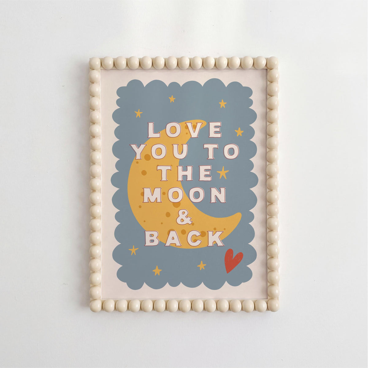 Love You to the Moon & Back Print - Kids Wall Art