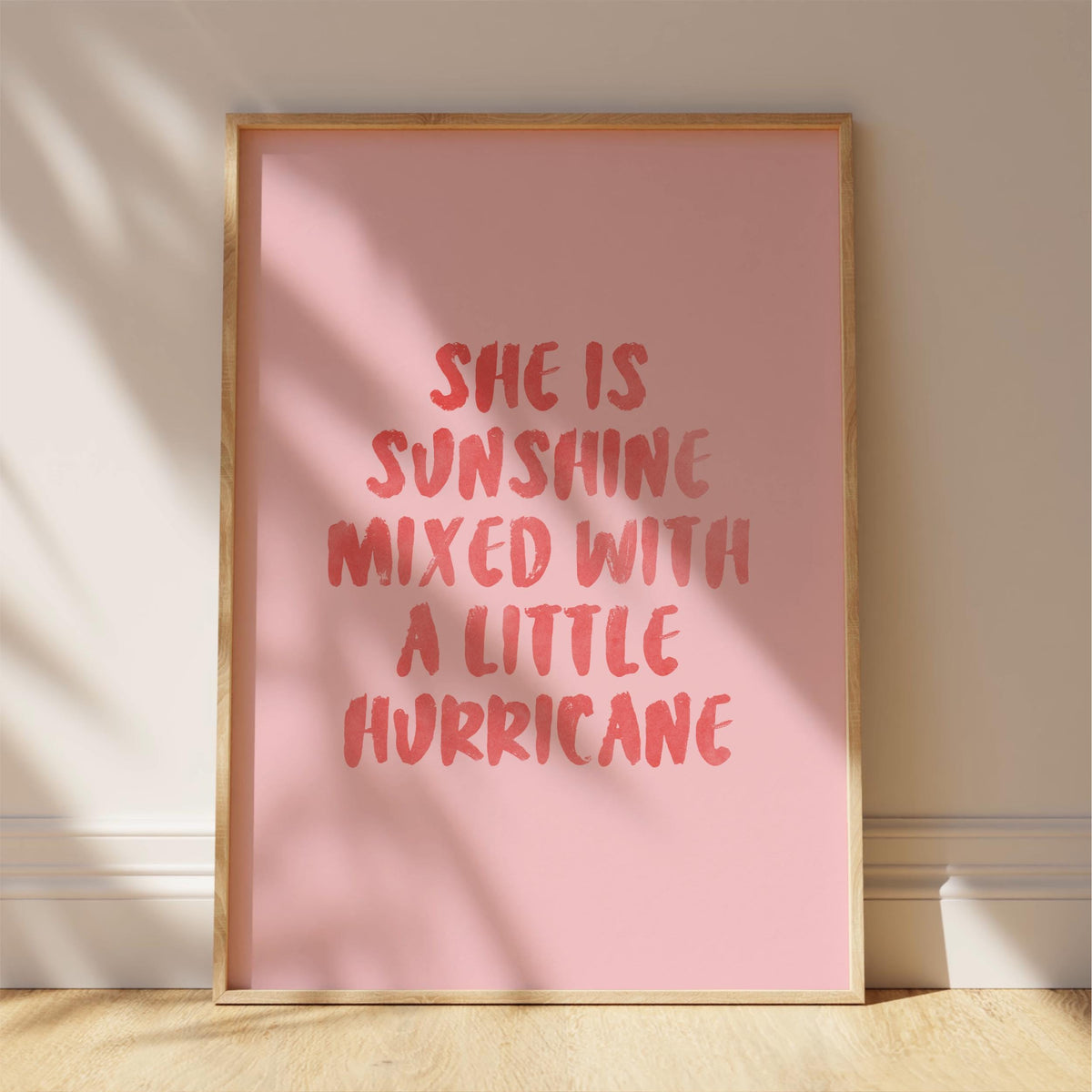 Sunshine Hurricane Watercolor Print – Girls Bedroom Wall Art