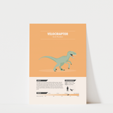 Velociraptor Dinosaur Print
