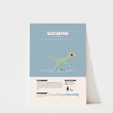 Velociraptor Dinosaur Print