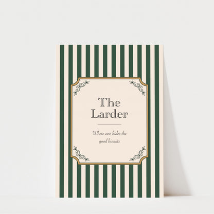 The Larder Print - Country House Wall Art | British Home Decor