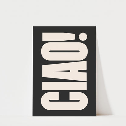 Ciao! - Italian Typography Print