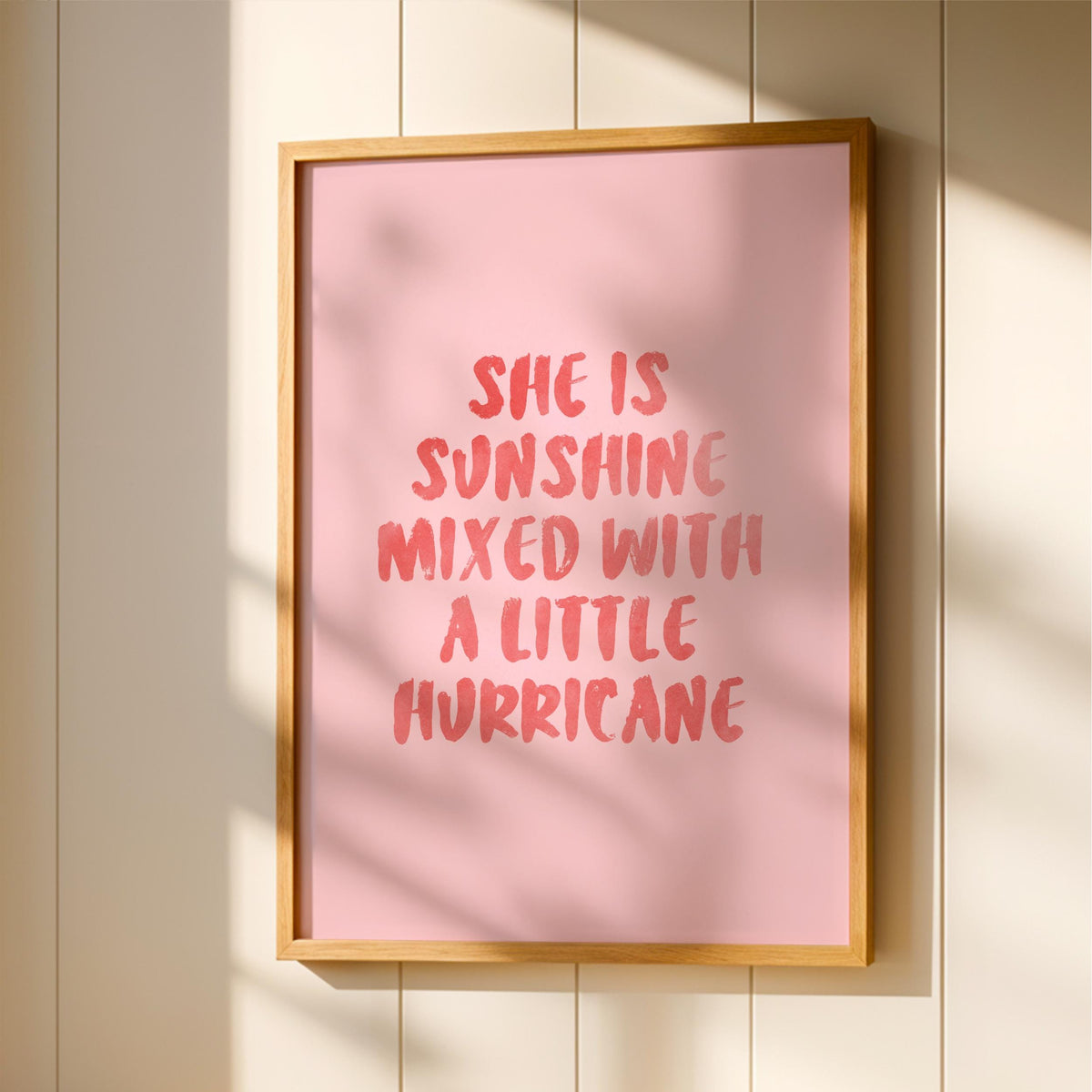 Sunshine Hurricane Watercolor Print – Girls Bedroom Wall Art