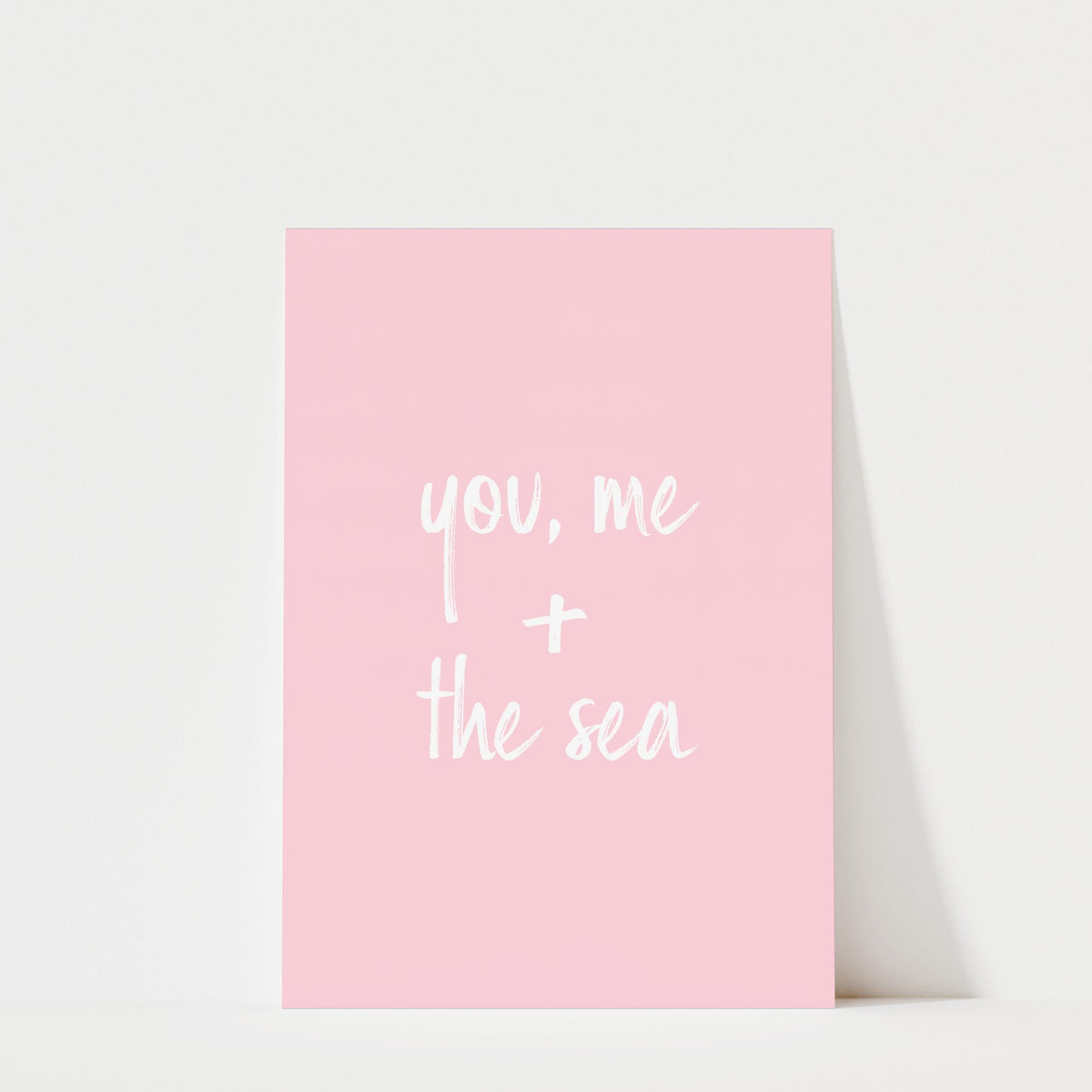 You, Me and the Sea - Typography Print