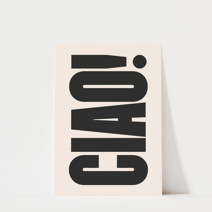 Ciao! - Italian Typography Print