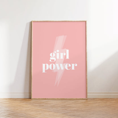 Girl Power Nursery Print | Inspirational Quote Poster