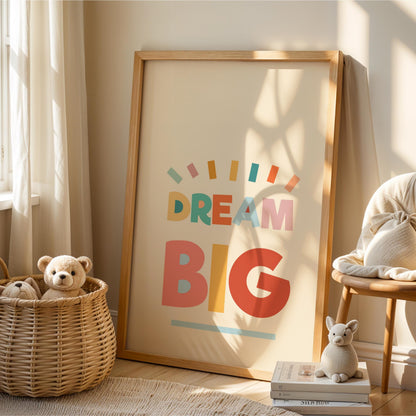 Dream Big - Nursery Wall Art