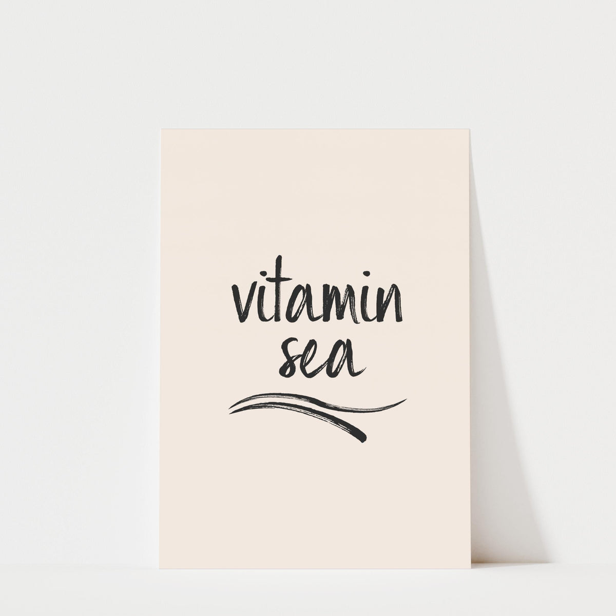Vitamin Sea - Typography Print