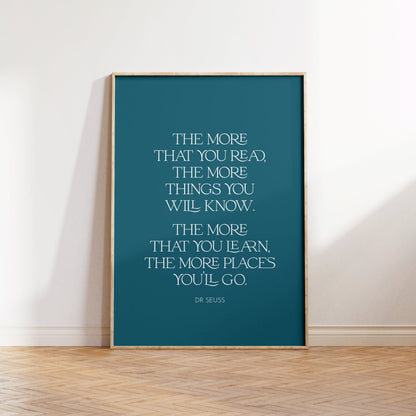 Dr. Seuss Quote Print - Kids Nursery Wall Art