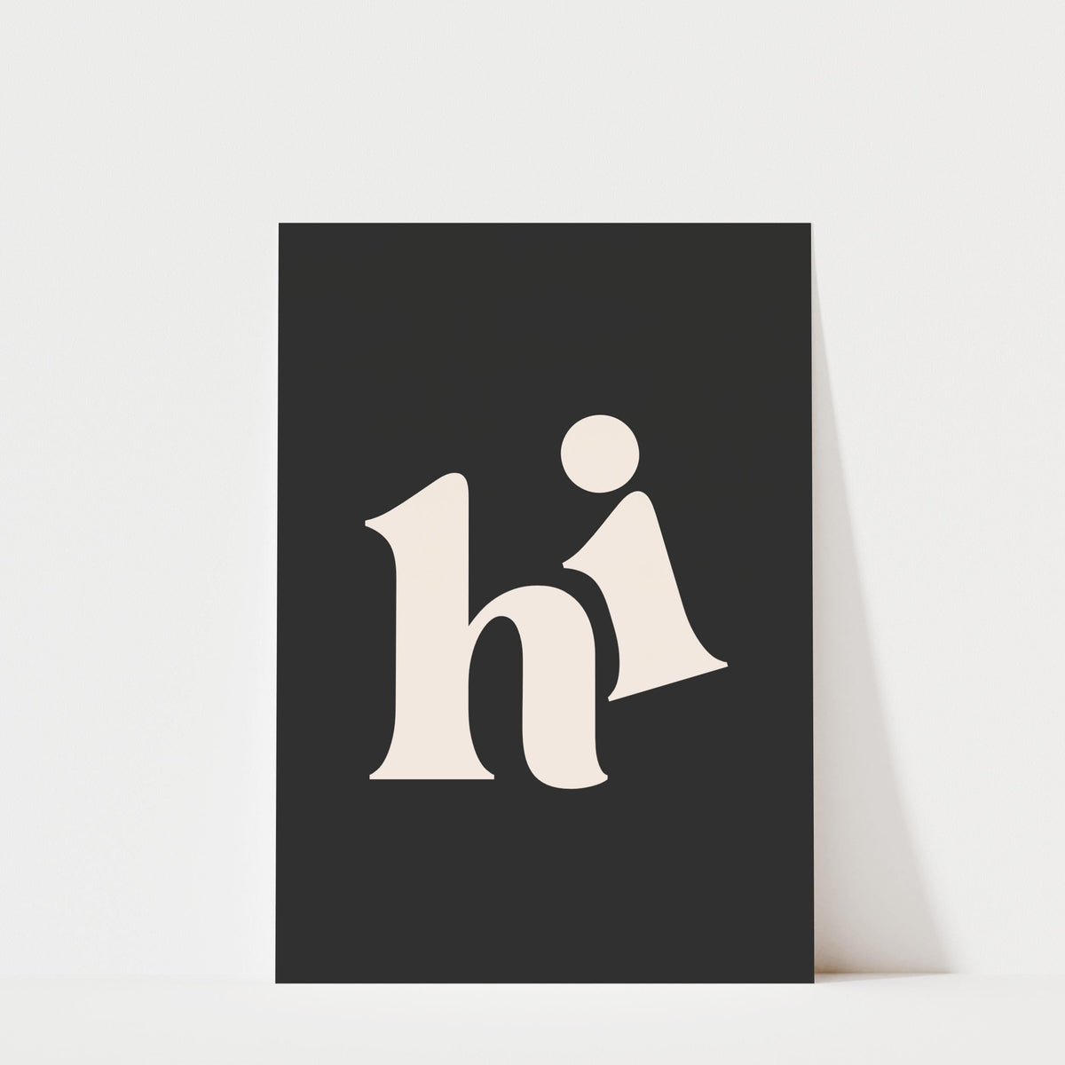 Hi - Typography Print