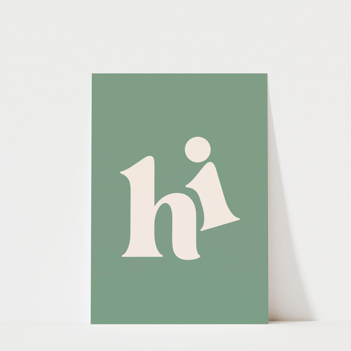 Hi - Typography Print