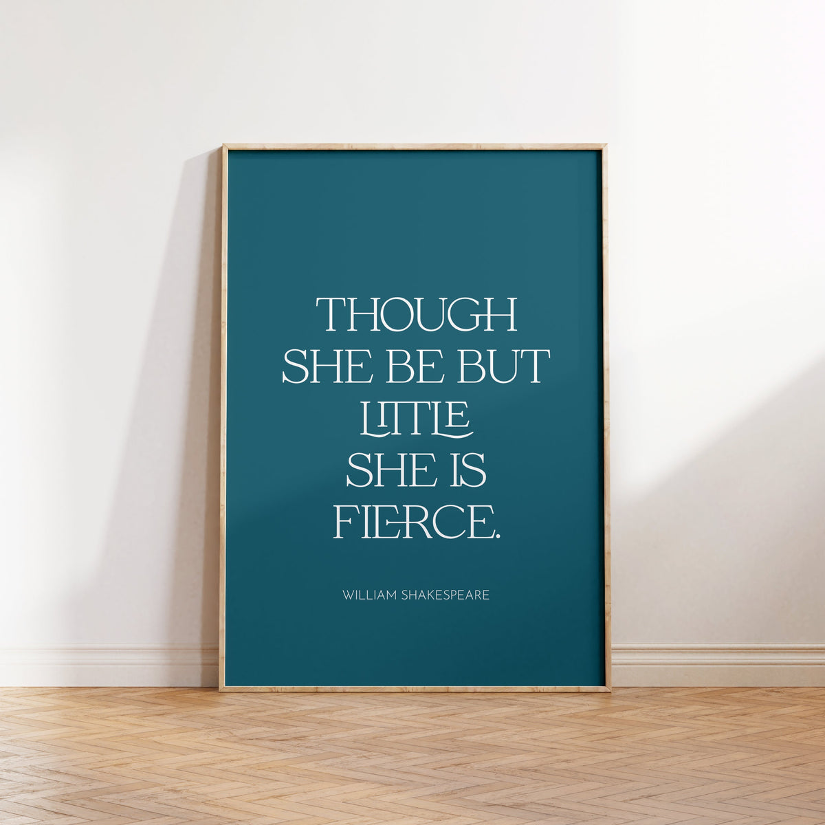 Shakespeare Quote Print – Though She Be But Little, Nursery Decor