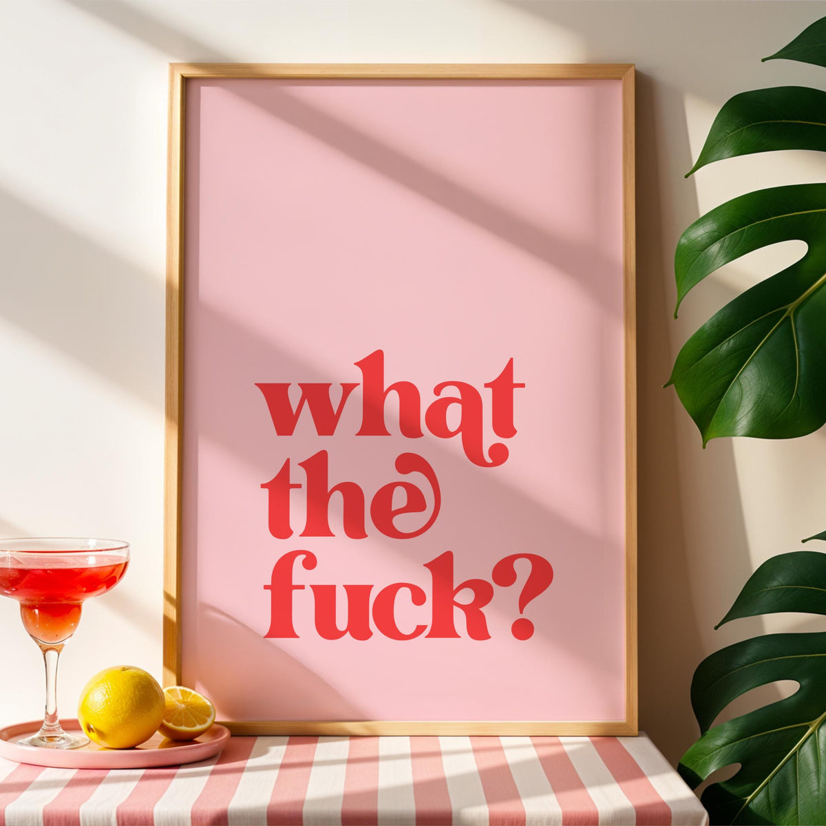 What The Fuck? - Typography Print