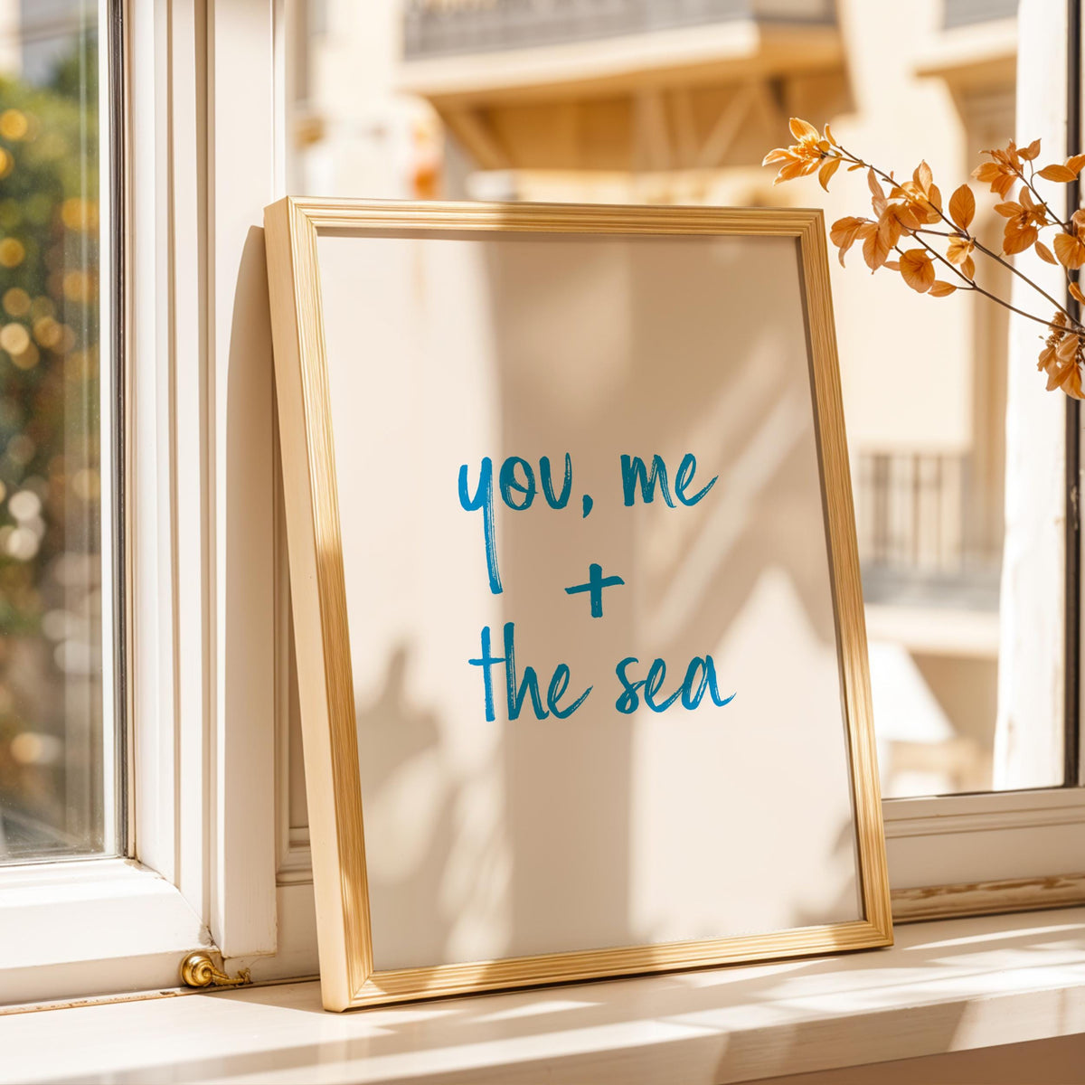 You, Me and the Sea - Typography Print