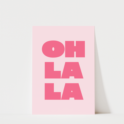 Oh La La - Bathroom Wall Art