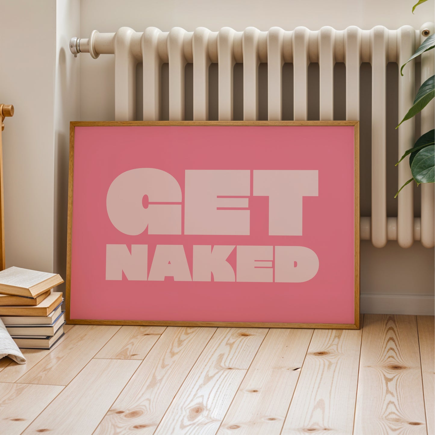 Get Naked - Bathroom Wall Art
