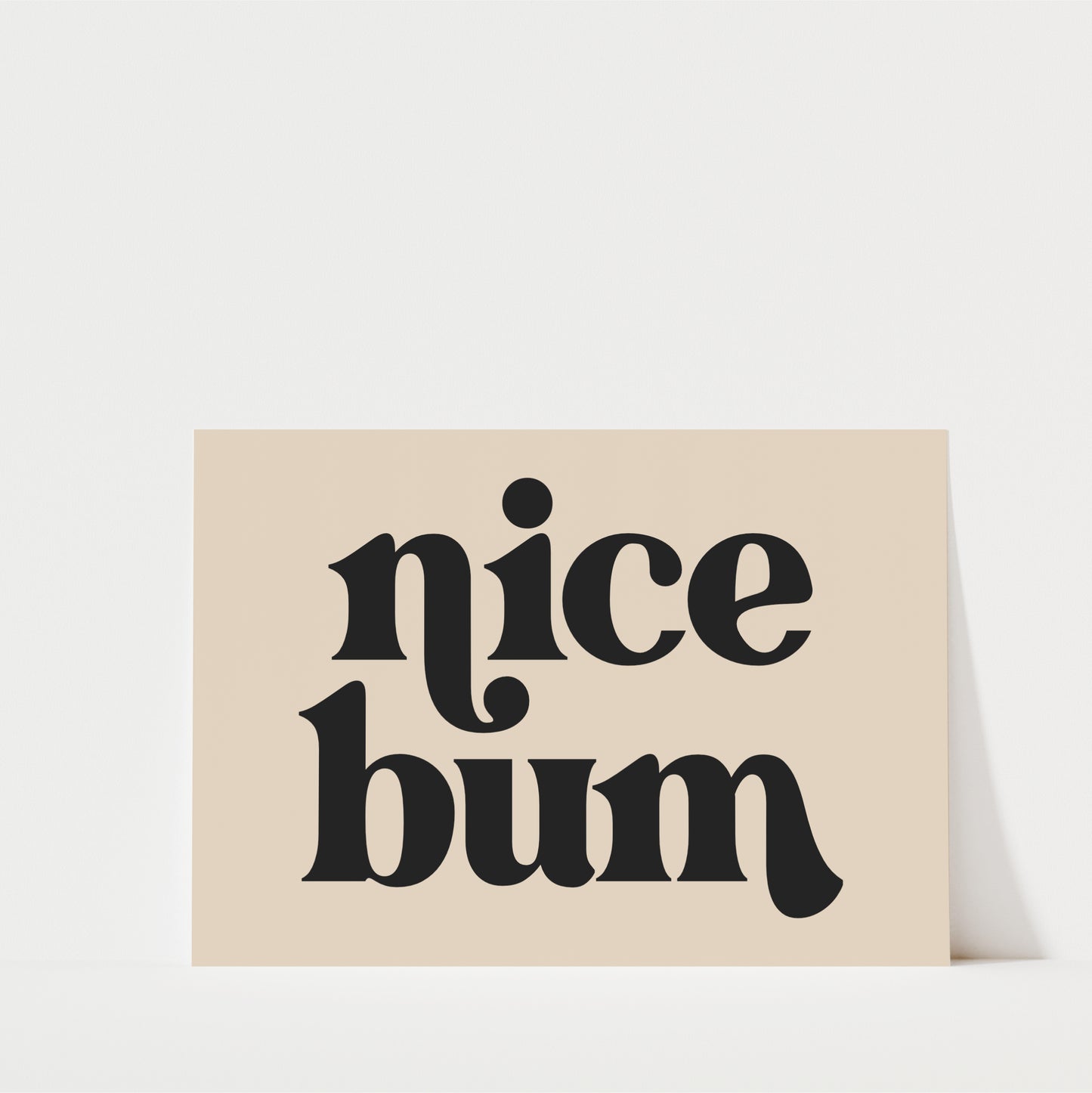 Nice Bum Landscape - Bathroom Wall Art