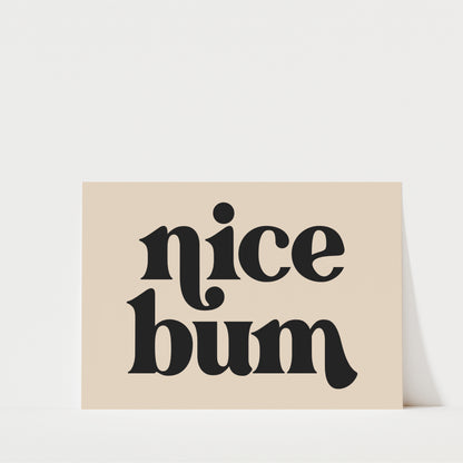 Nice Bum Landscape - Bathroom Wall Art