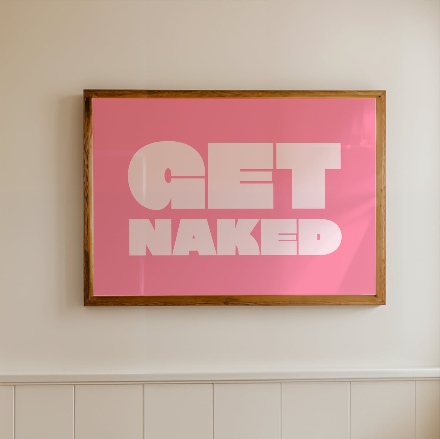 Get Naked - Bathroom Wall Art