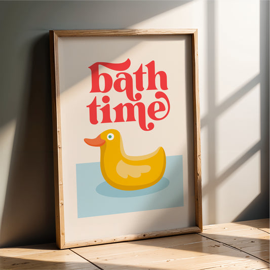 Bath Time - Bathroom Wall Art