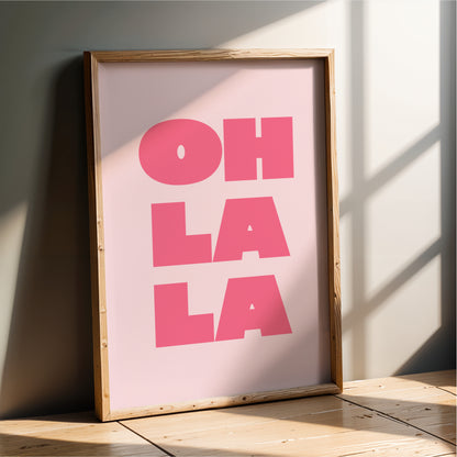 Oh La La - Bathroom Wall Art