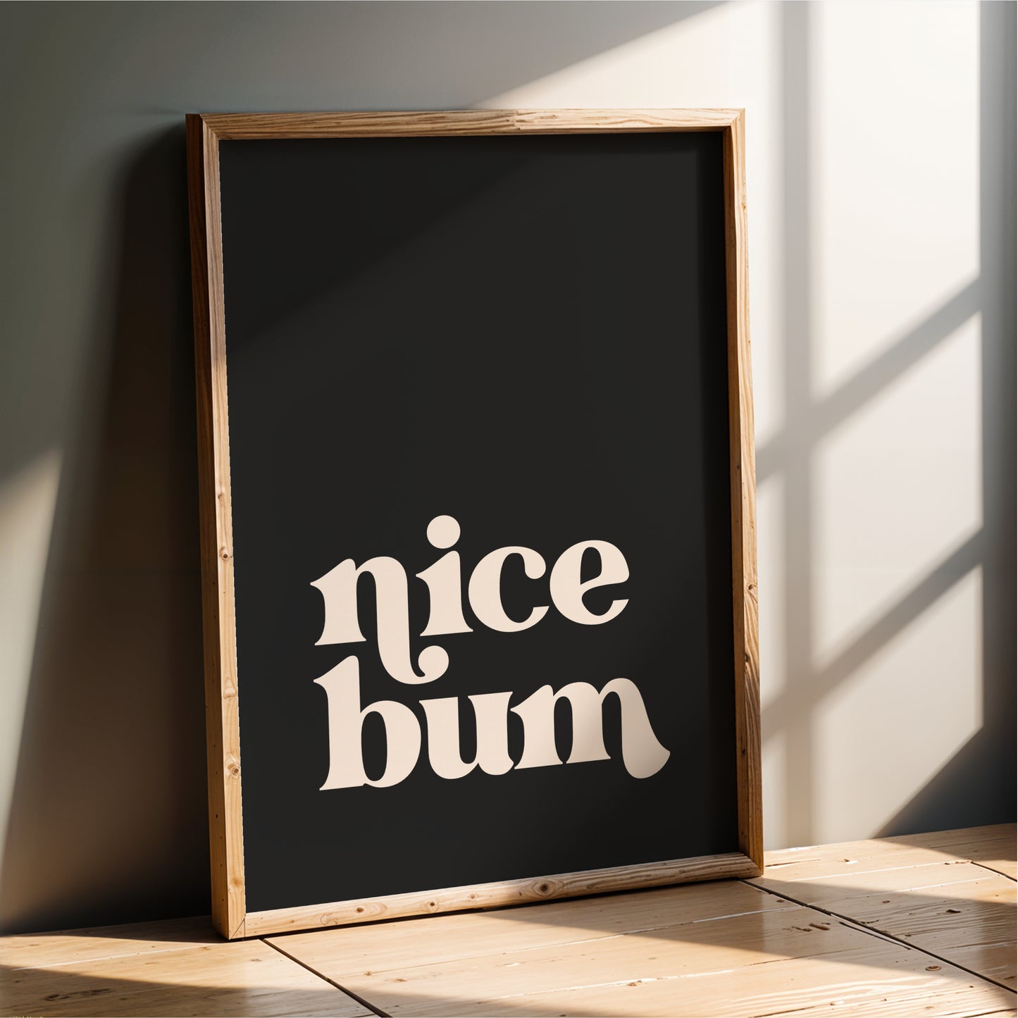 Nice Bum - Bathroom Wall Art