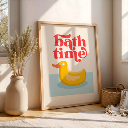 Bath Time - Bathroom Wall Art