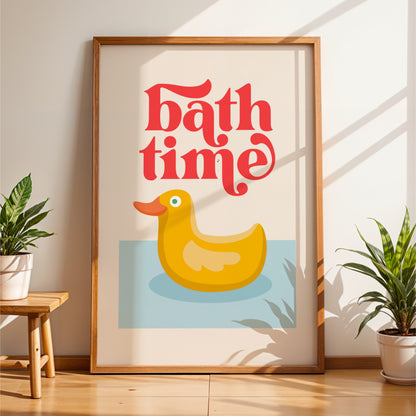 Bath Time - Bathroom Wall Art