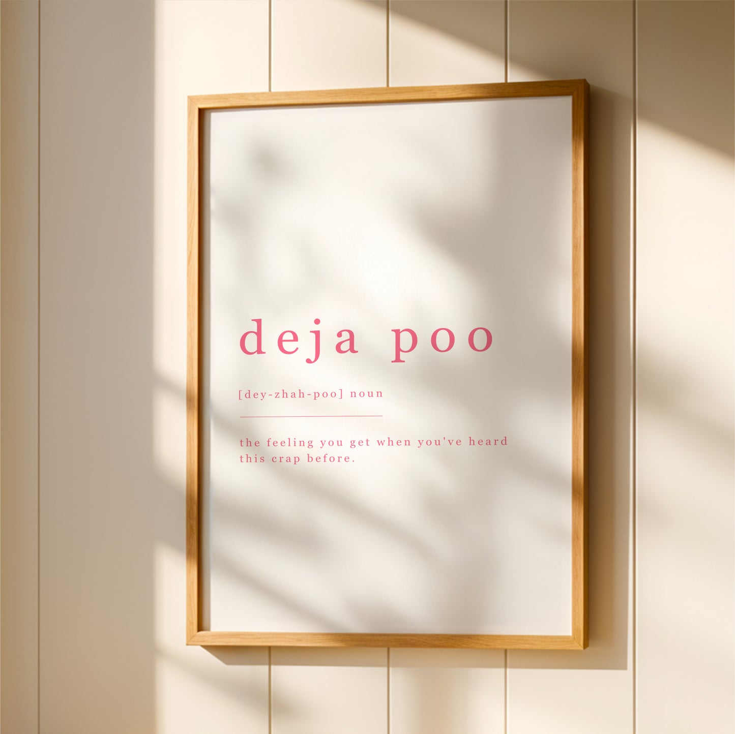 Deja Poo - Bathroom Wall Art